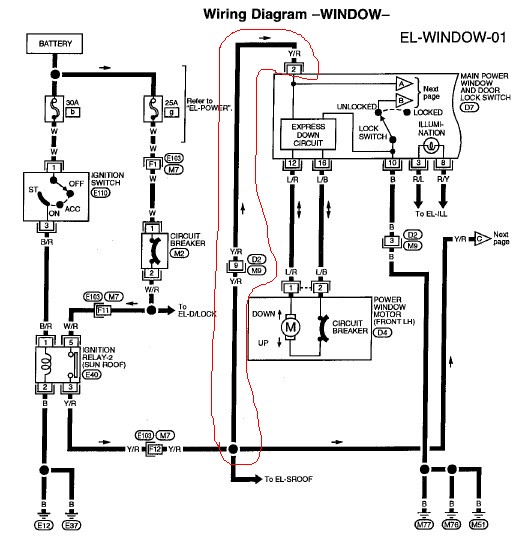 Nissan power window switch problems #3
